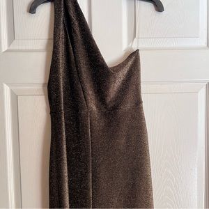 Gold One-shoulder Dress
